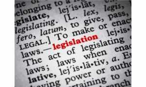 photo from a dictionary with legislation highlighted in red