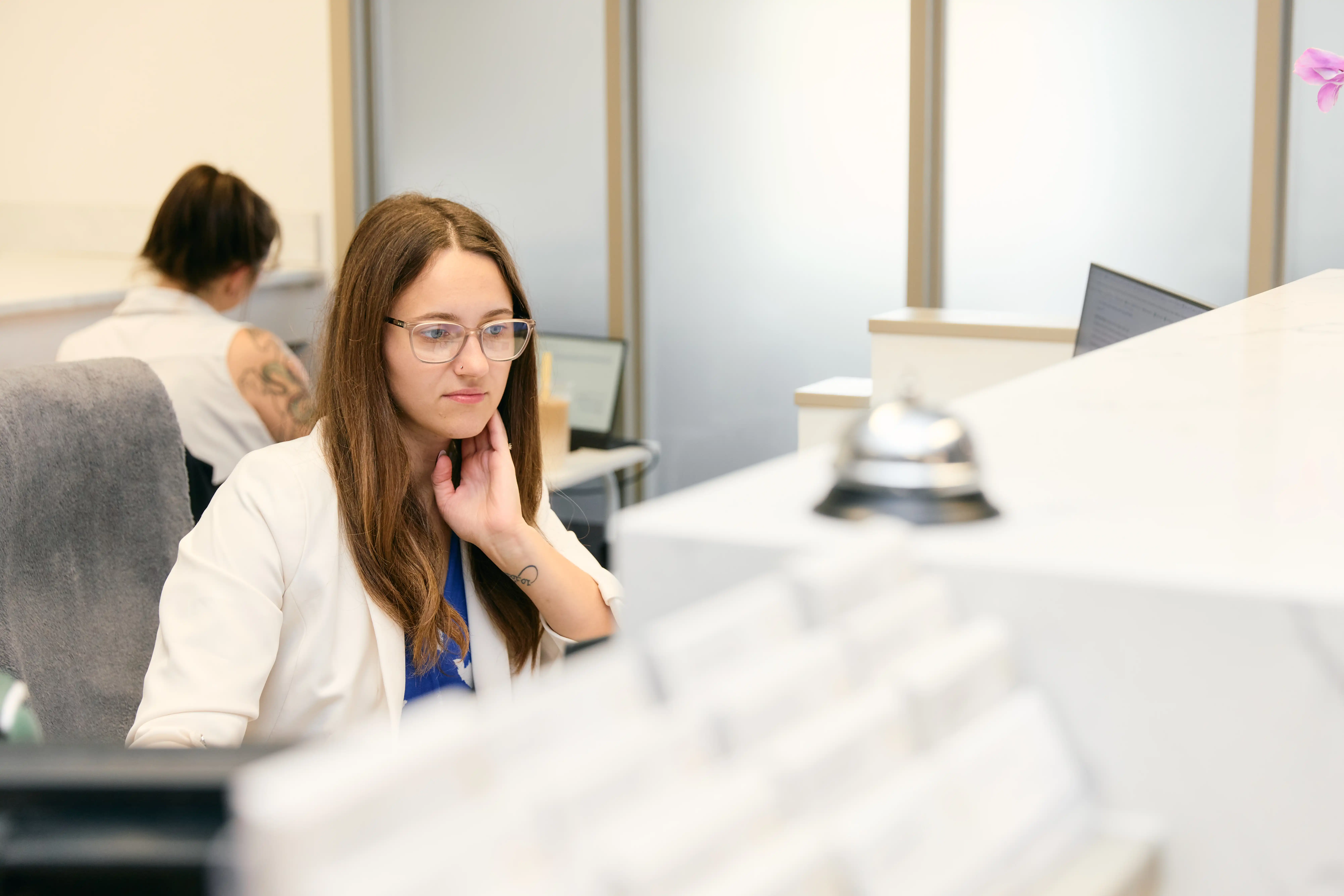 Person reviewing family law support
