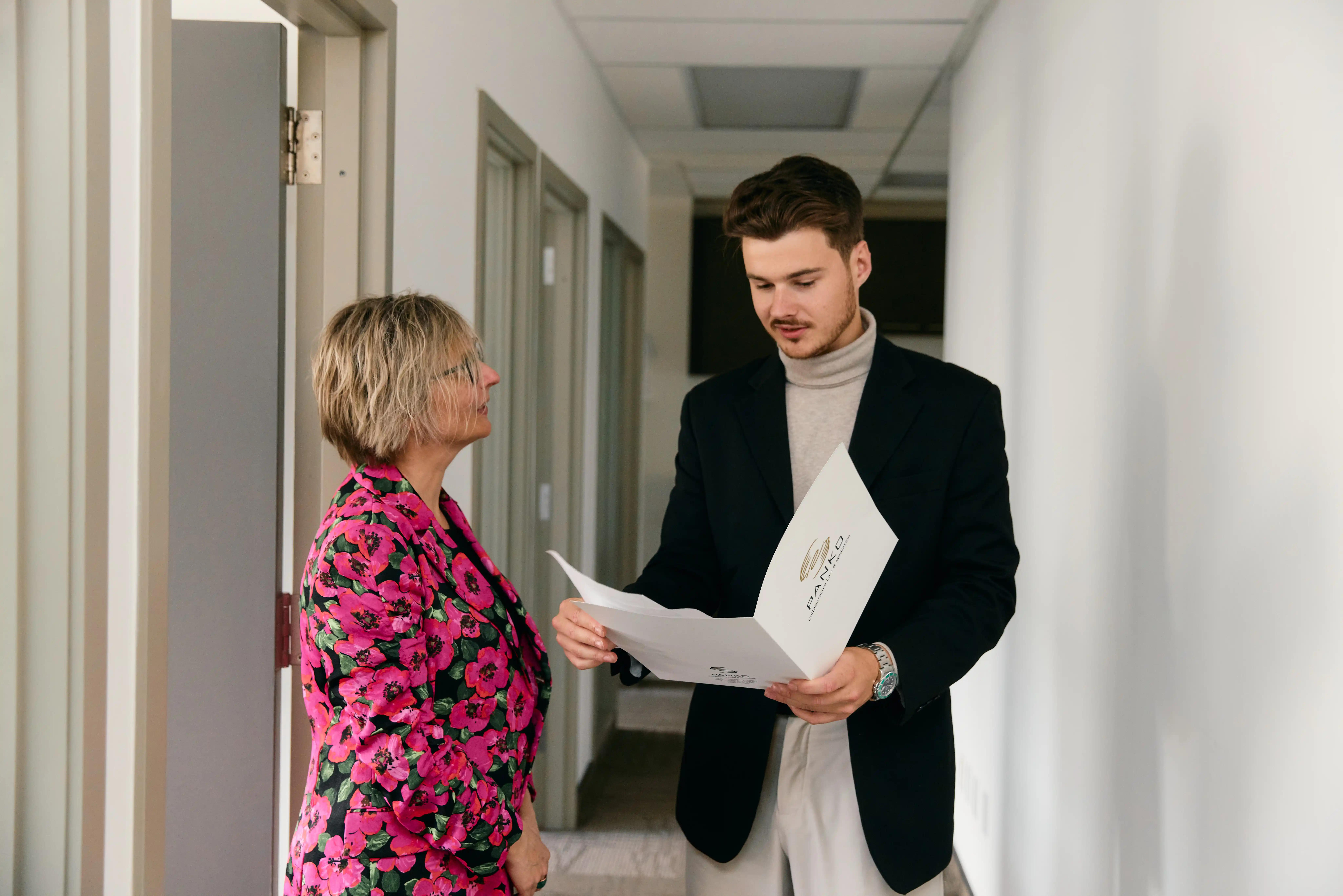 People reviewing a prenuptial agreement in Saskatchewan